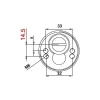 DISEC Escudo de Seguridad Europerfil BD285 ROK Latón - Imagen 2