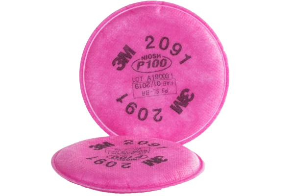3M 2091 Filtro para Partículas, P100 HEPA (Par)