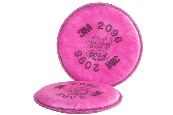 3M 2096 Filtro para Partículas, P100, para Molestos Gases Ácidos (Par)