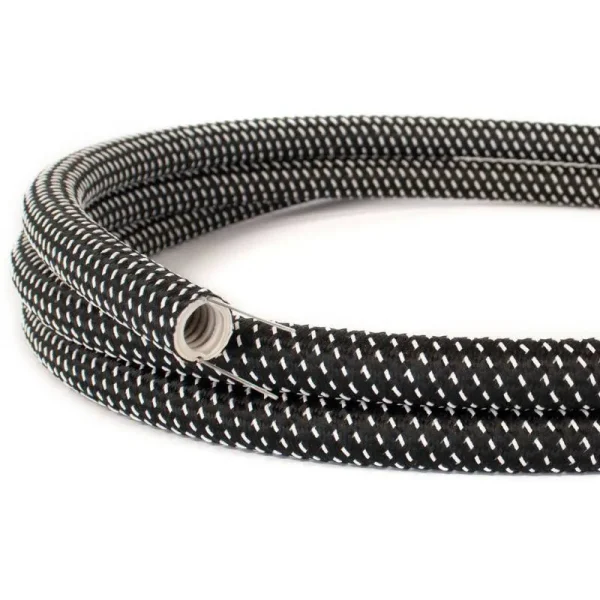 Tubo flexible revestimiento textil CLRT41 estrellas efecto 3D Ø20 mm