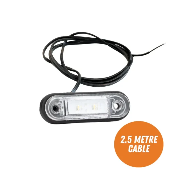 Luz de marcador LED empotrada con cable largo de 2.5 m