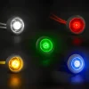 Luz de señalización con botón redondo Fristom y lente oscura - Imagen 2