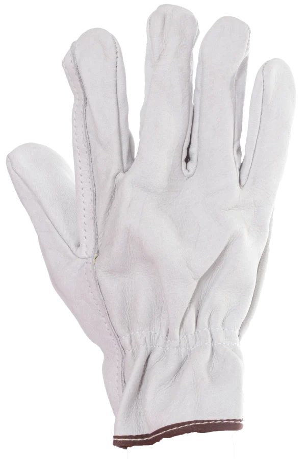 MCR GV-3611-L Guante de Piel Grano de Cabra Blanco (Par)