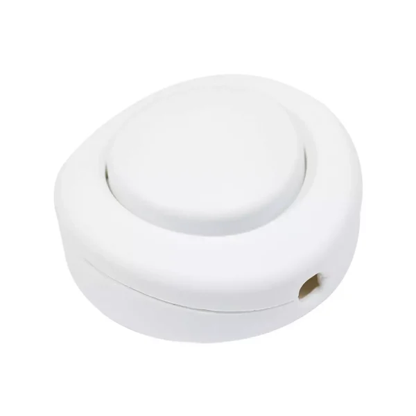 Interruptor de pie unipolar Blanco