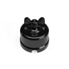 Interruptor / Conmutador de superficie porcelana negra pomo Negro - Imagen 5