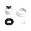 Interruptor/conmutador manilla mariposa base porcelana blanca - Imagen 9