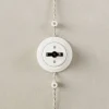 Interruptor/conmutador manilla mariposa base porcelana blanca - Imagen 10