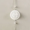 Interruptor/conmutador manilla mariposa base porcelana blanca - Imagen 3