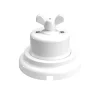 Interruptor/conmutador manilla mariposa base porcelana blanca - Imagen 4