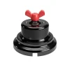 Interruptor/conmutador manilla mariposa base porcelana negra - Imagen 11