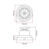 Interruptor/conmutador manilla mariposa base porcelana blanca - Imagen 15