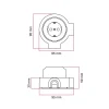 Base enchufe Schuko y base para Creative-Tubes en porcelana - Imagen 14