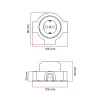 Base enchufe Schuko y base para Creative-Tubes en porcelana - Imagen 21