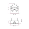 Base enchufe Schuko y base para Creative-Tubes en porcelana - Imagen 28