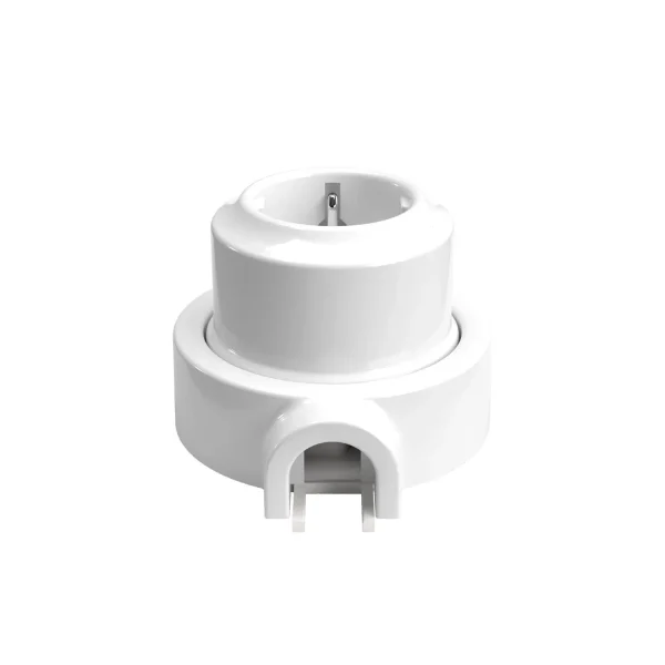 Base enchufe Schuko y base para Creative-Tubes en porcelana