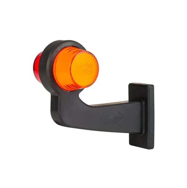 Luz de marcador de brazo largo danesa de la vieja escuela / Ámbar y roja