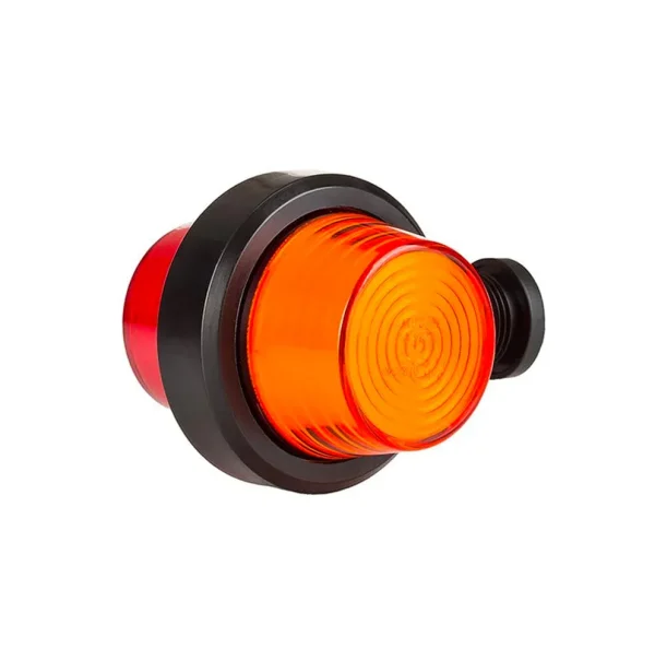 Luz de marcador corta danesa de la vieja escuela / Lente ámbar y roja