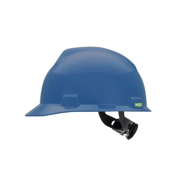 MSA M2305611ARF Casco tipo Cachucha V-Gard® Azul Suspensión Fas-Trac III® tipo Matraca de 4 puntos. (Pza)
