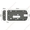 SELOCKEY Cerradura de seguridad invisible LY15 CR2 + 3 Mandos - Imagen 2