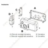 SELOCKEY Cerradura de seguridad invisible LY15 CR2 + 3 Mandos - Imagen 3