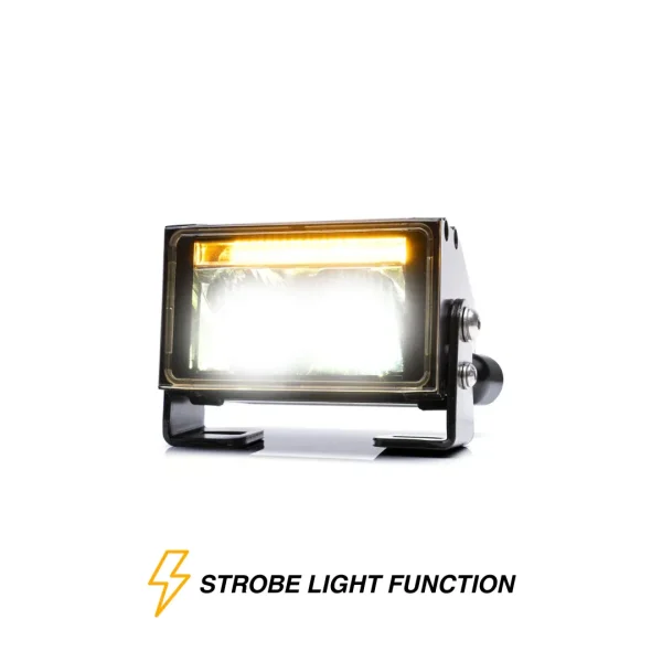 WAS W224 Mini Barra de Luz LED con Tira de Luz Estroboscópica / 4"